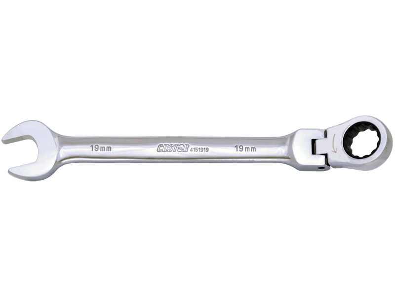 180 ANGLE FLEXIBLE RATCHET WRENCH_8x8mm ~ 25x25mm