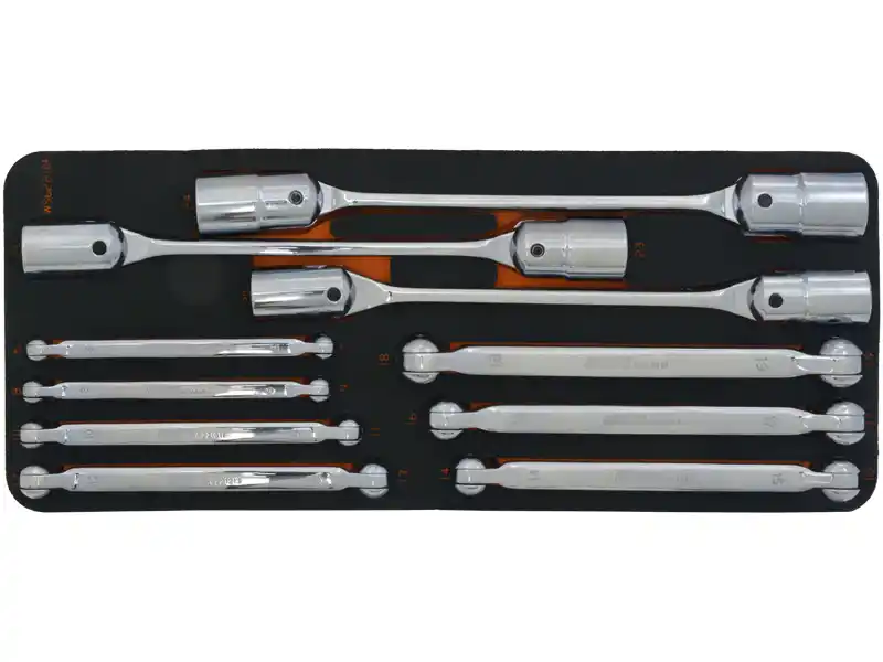 10PCS - HINGED SOCKET WRENCH SET