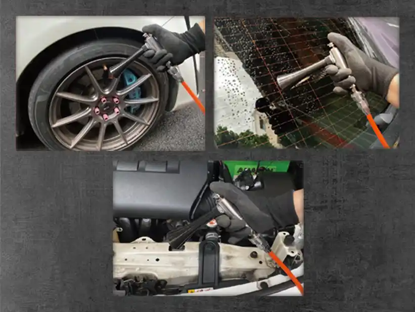 PALM-SHAPED AIR TWIST BLOW GUN