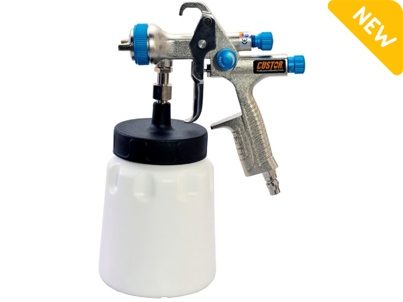 middle-pressure air spray gun - with build-in regulator