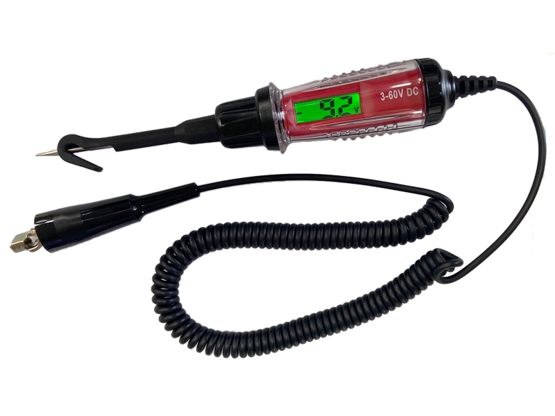 6-12-24-48 VOLT DIGITAL DISPLAY AUTO CIRCUIT TESTER