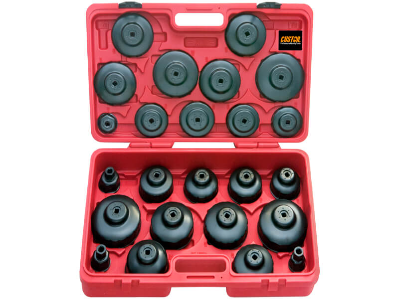 24 Stück – 3/8 Zoll und 1/2 Zoll Dr. Ölfilterdeckelschlüsselsatz