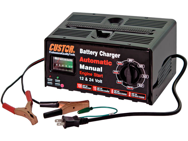 Cargador de batería manual automático de 12/24 voltios